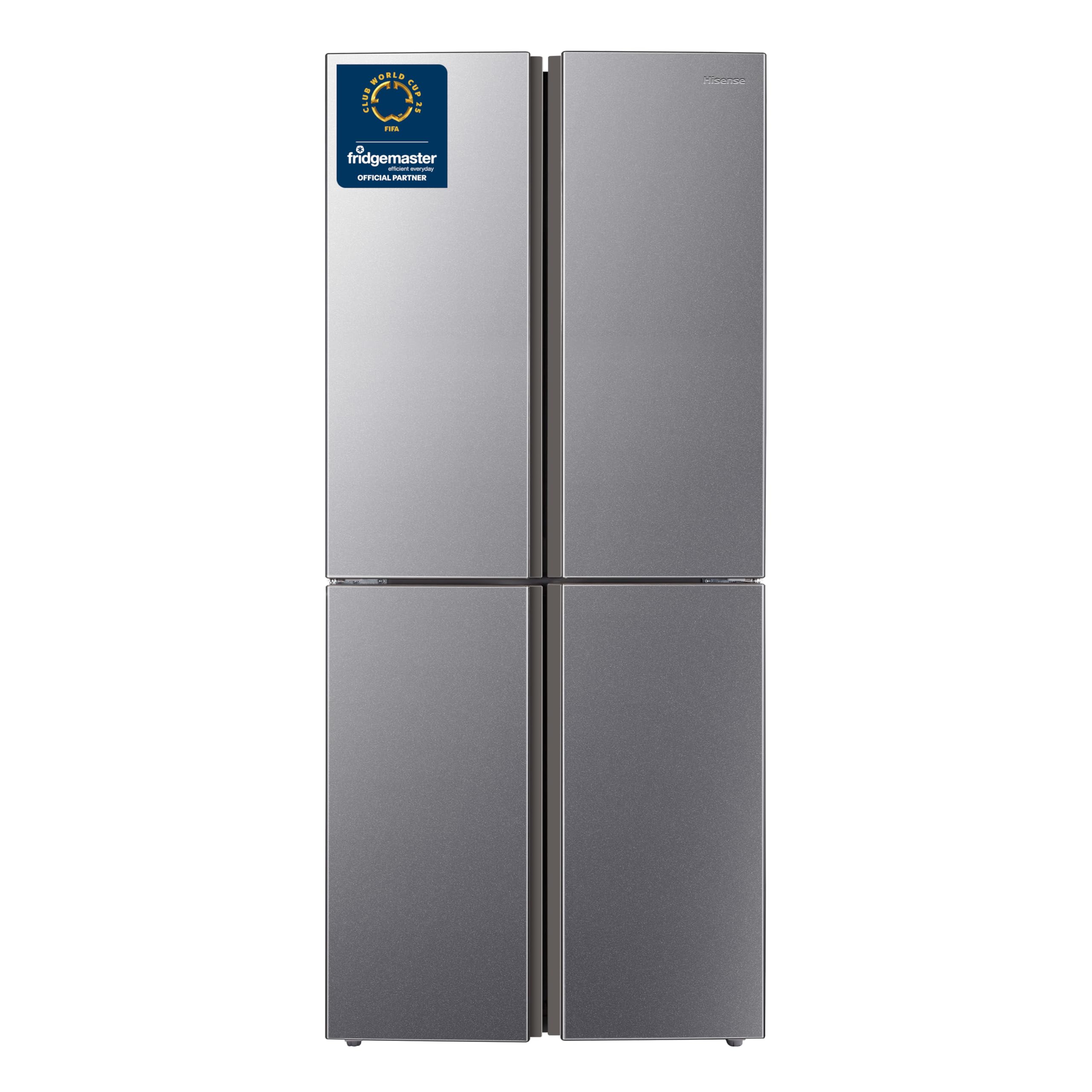 Fridgemaster MS83430EB Freestanding Slim American Side by side Door Fridge Freezer 441L, Total No Frost, Inverter compressor, Black, 83.2x178.0cm, Energy Rating E