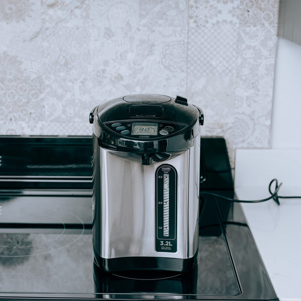 Addis Thermo Pot Instant Thermal Hot Water Boiler Dispenser, 3.2 Litre, Stainless Steel/Black (516521)