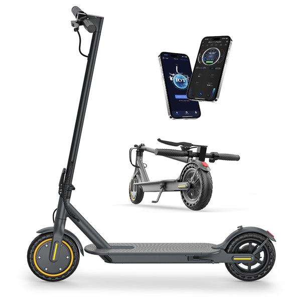 Electric Scooter, Electric Scooter Adult 350W with 25-35KM Range, Max Speed 25KM/H, 8.5" Solid Tire, Double Braking System for Adults and Teens