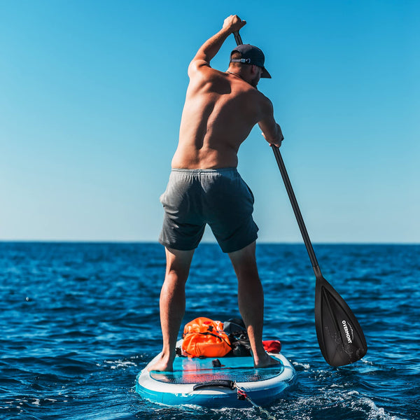 OVERMONT Aluminum Alloy SUP Paddle - 3 Piece Adjustable Stand Up Paddleboard Paddle