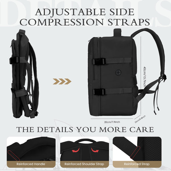 for Ryanair Cabin Bags 40x20x25 Underseat Cabin Bag Carry Ons Hand Luggage Bag Travel Backpack Cabin Size for Ryanair Backpack with Charging Hole