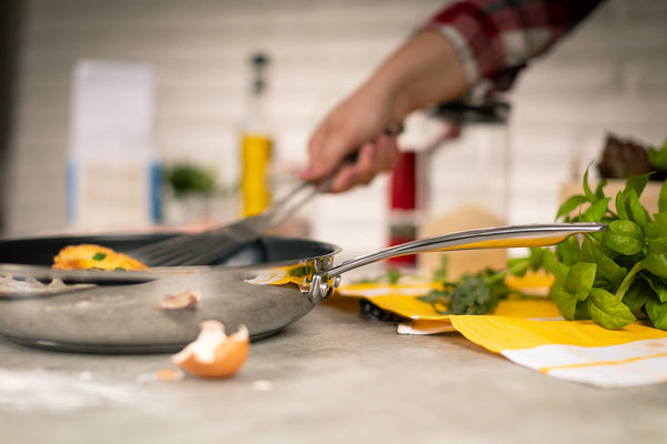 KUHN RIKON Allround Oven-Safe Induction Non-Stick Frying Pan, 24 cm, Stainless Steel, Silver