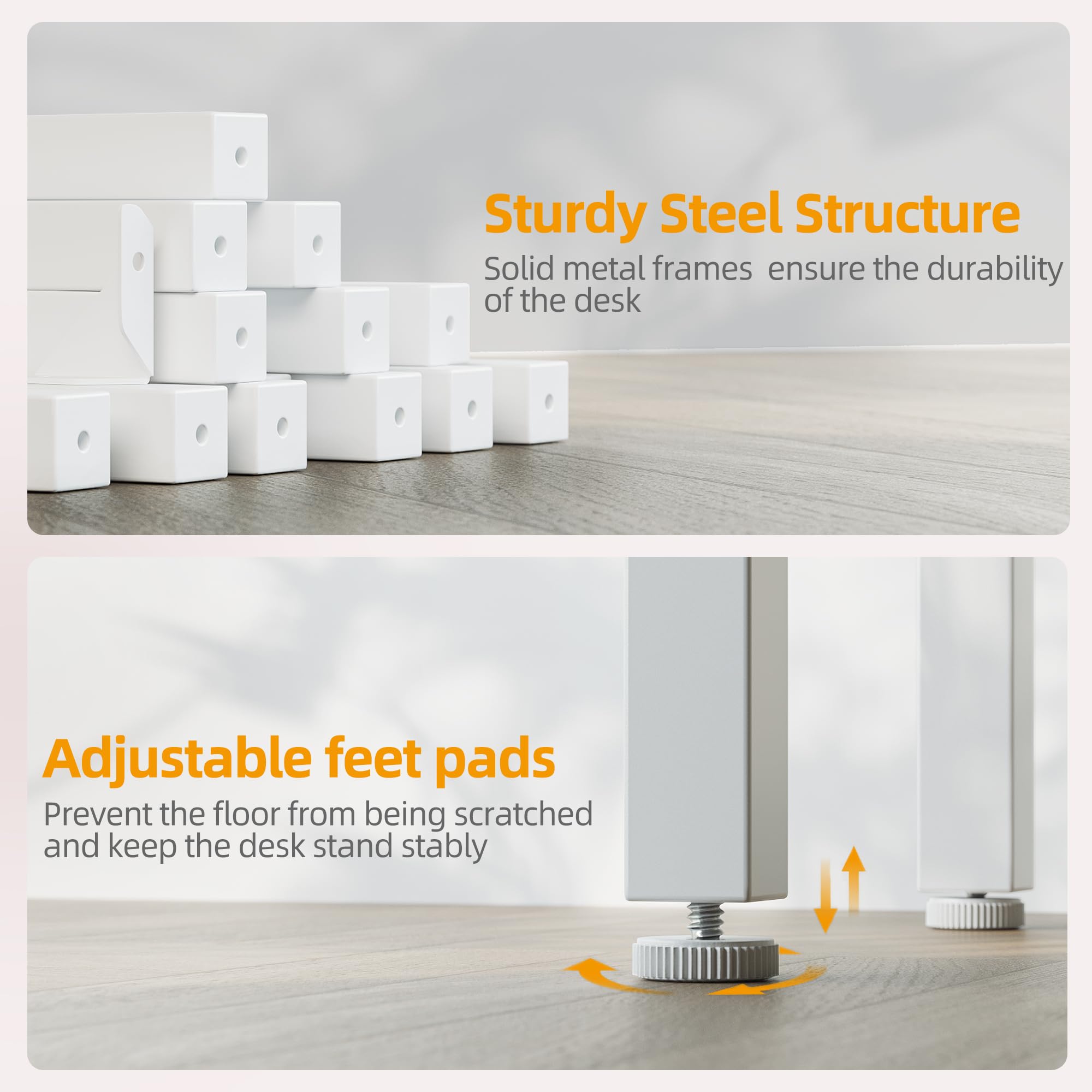 BEXEVUE L Shaped Gaming Desk, 100x70 cm Computer Desk with Storage Bag, Office Desk Small Writing Table with Large Reversible Storage Shelves, Workstation for Study Play Work Home Office, Black