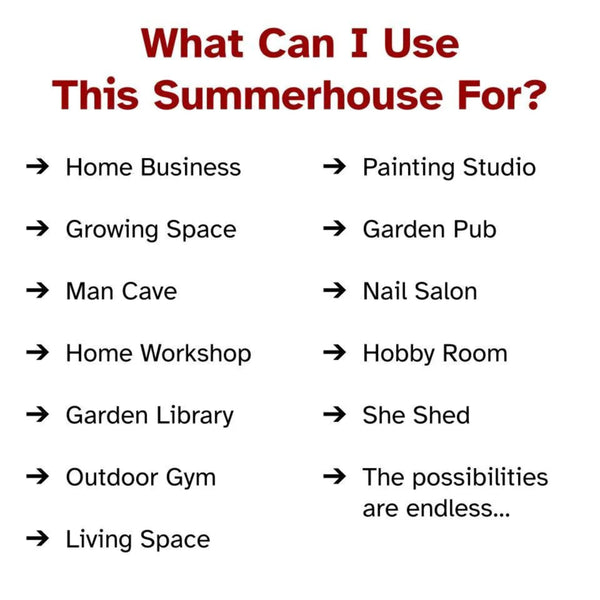 BillyOh Summerhouse Log Cabin 8 x 8 Wooden Garden Storage Shed Summer House Harper Apex Summerhouses (8x8)