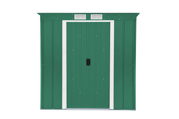 Duramax ECO 8 x 8 (6.35 m2) Metal Garden Storage Shed, Hot-Dipped Galvanized Metal Garden Shed, Tool Storage Shed, Strong Reinforced Roof Structure, Maintenance-Free Metal Shed, Anthracite