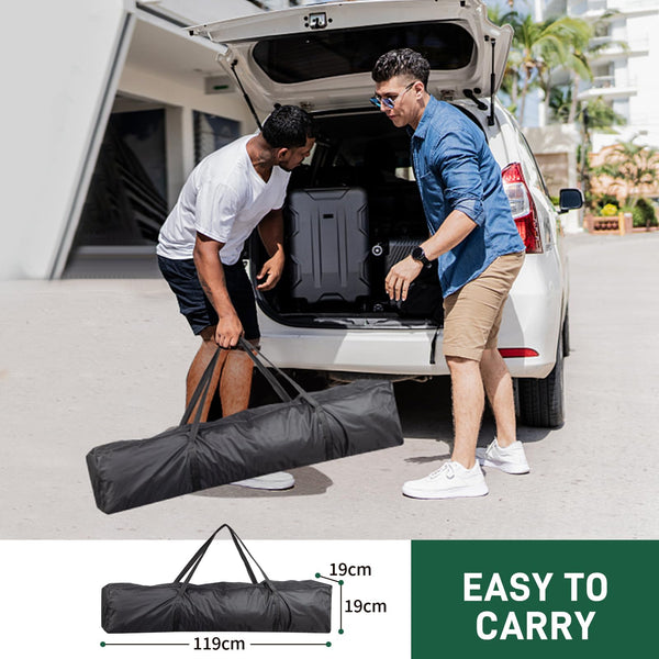 Bonnlo Pop Up Gazebo with Sides 3m x 3m, Easy Setup Instant Outdoor Canopy, Folding Garden Gazebo, Party Tent Grey