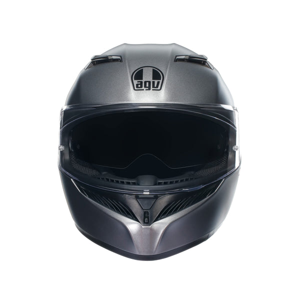 AGV K3 Full Face ECE 22.06 Motorcycle Helmet - Plain, Matt Black
