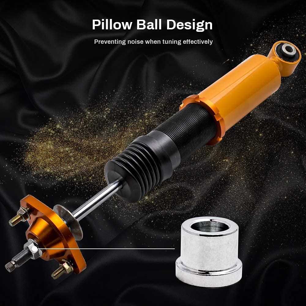 maXpeedingrods Coilovers Shock Struts for E46 (1998-2006) 316i, 318i, 320i, 323i, 325i, 328i, 330i, M3 Adjustable Damper