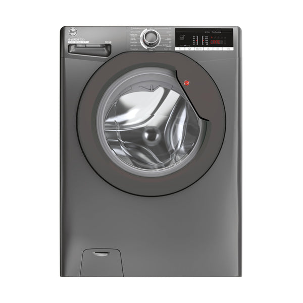 Hoover H-WASH 350 9kg Freestanding Washing Machine, 1400 RPM, A Rated, ECO-Power Inverter Motor, hOn App, 60 Programmes, Eco Doser, Power Care System, Graphite, 60x54x85 cm - H3WPS496TAMBR680