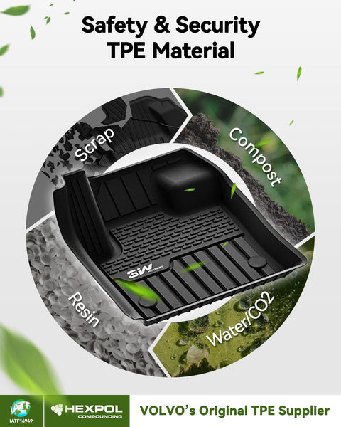 3W Boot Liner Fit for Land Rover Discovery Sport L550 2022 2023 2024 2025, Odorless Thorex™ Dog Friendly Premium Trunk Protection Mats, All Weather Waterproof Anti Slip Easy to Clean Car Accessory