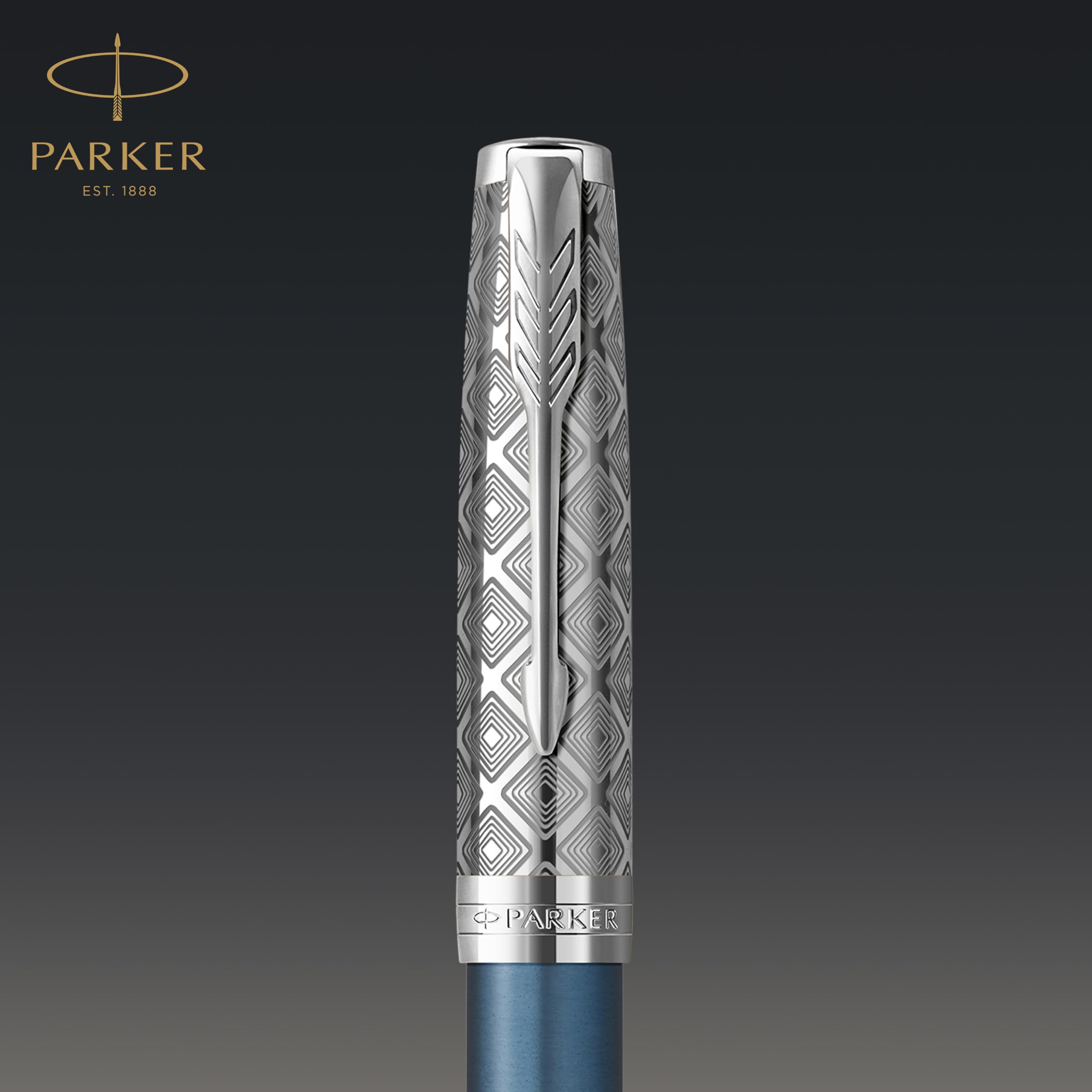 Parker Sonnet Ballpoint Pen | Stainless Steel with Gold Trim | Medium Point | Handwriting Pens & Stationery Supplies | Black Ink | Gift Box