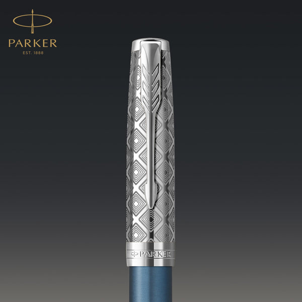 Parker Sonnet Ballpoint Pen | Stainless Steel with Gold Trim | Medium Point | Handwriting Pens & Stationery Supplies | Black Ink | Gift Box