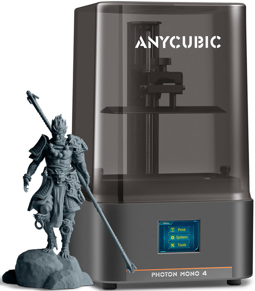 ANYCUBIC Photon Mono 4 Resin 3D Printer, 7'' 10K Mono LCD Screen Resin Printer with Upgraded LighTurbo Matrix and Printing Platform, Large Printing Size of 6.04''x3.42''x6.49''