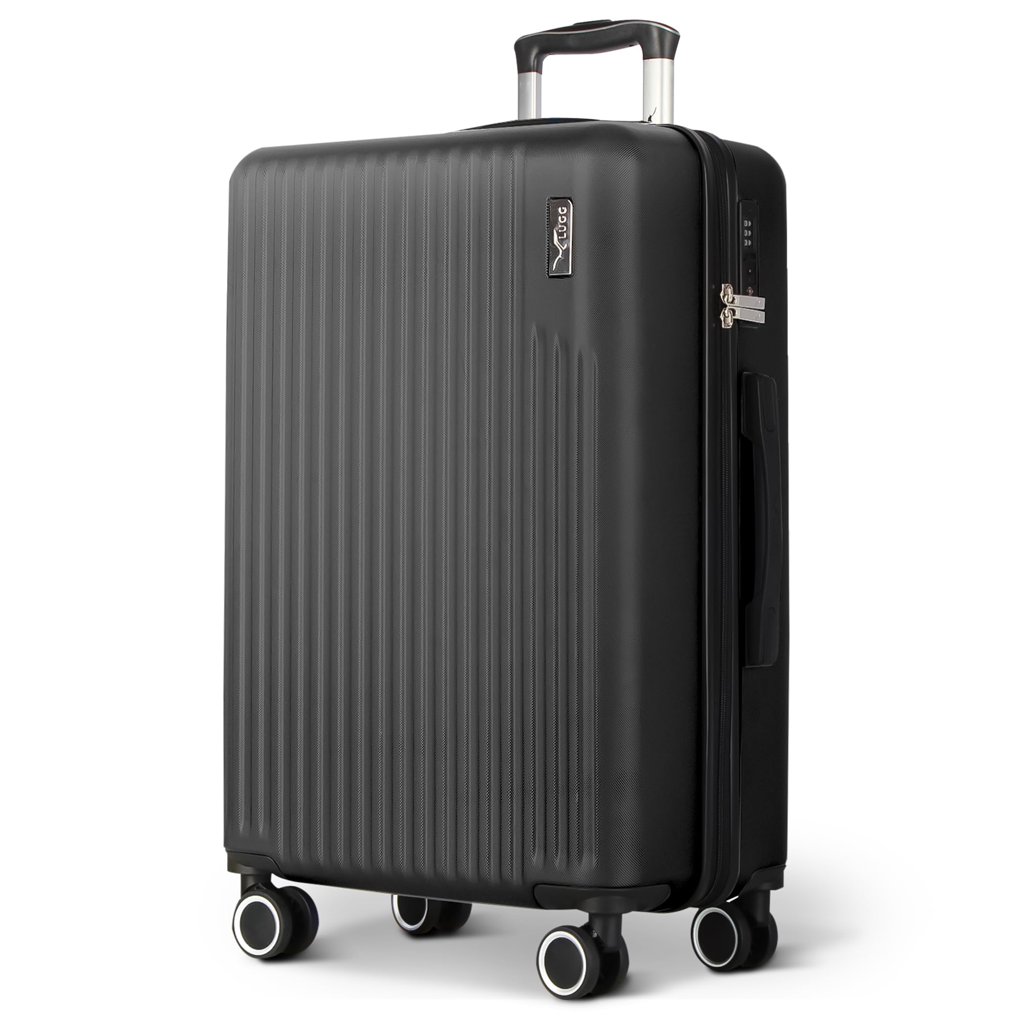 LUGG 15 Inch Vacay Cabin Case - 45x36x20 cm, Airline Approved Carry On Suitcase, ABS Lightweight Suitcase, Water Resistant Hard Suit Case with 360° Spinner Wheels, Carry On Bag with TSA Indent Lock