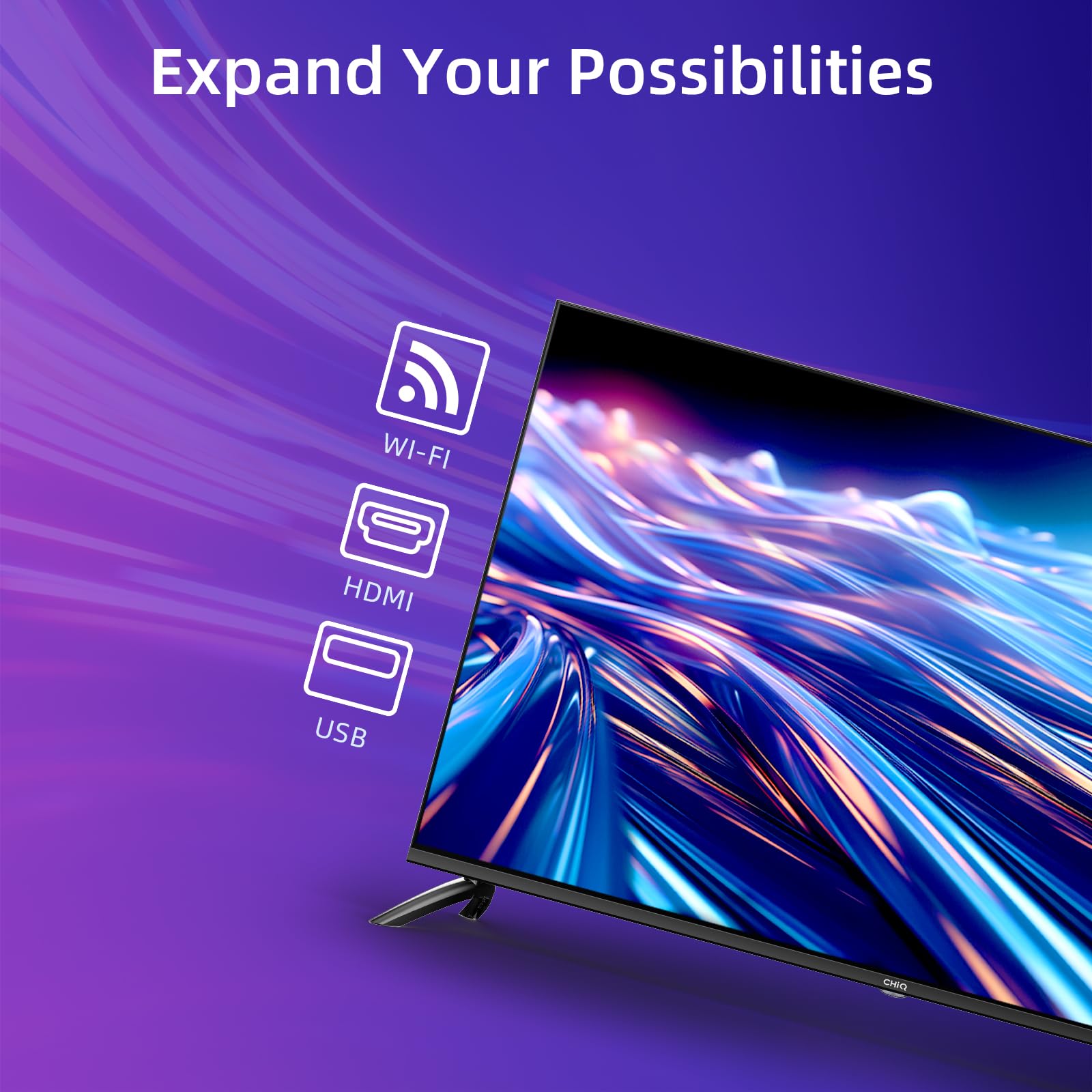 CHiQ U50QM9K 50 inch Smart QLED Roku TV, 4k UHD, HDR10 HLG, Dolby Audio, Works with Alexa, DVB-T/T2, Support Apple Air-Play, Google Assistant, Prime Video, HDMI2.1, USB2.0