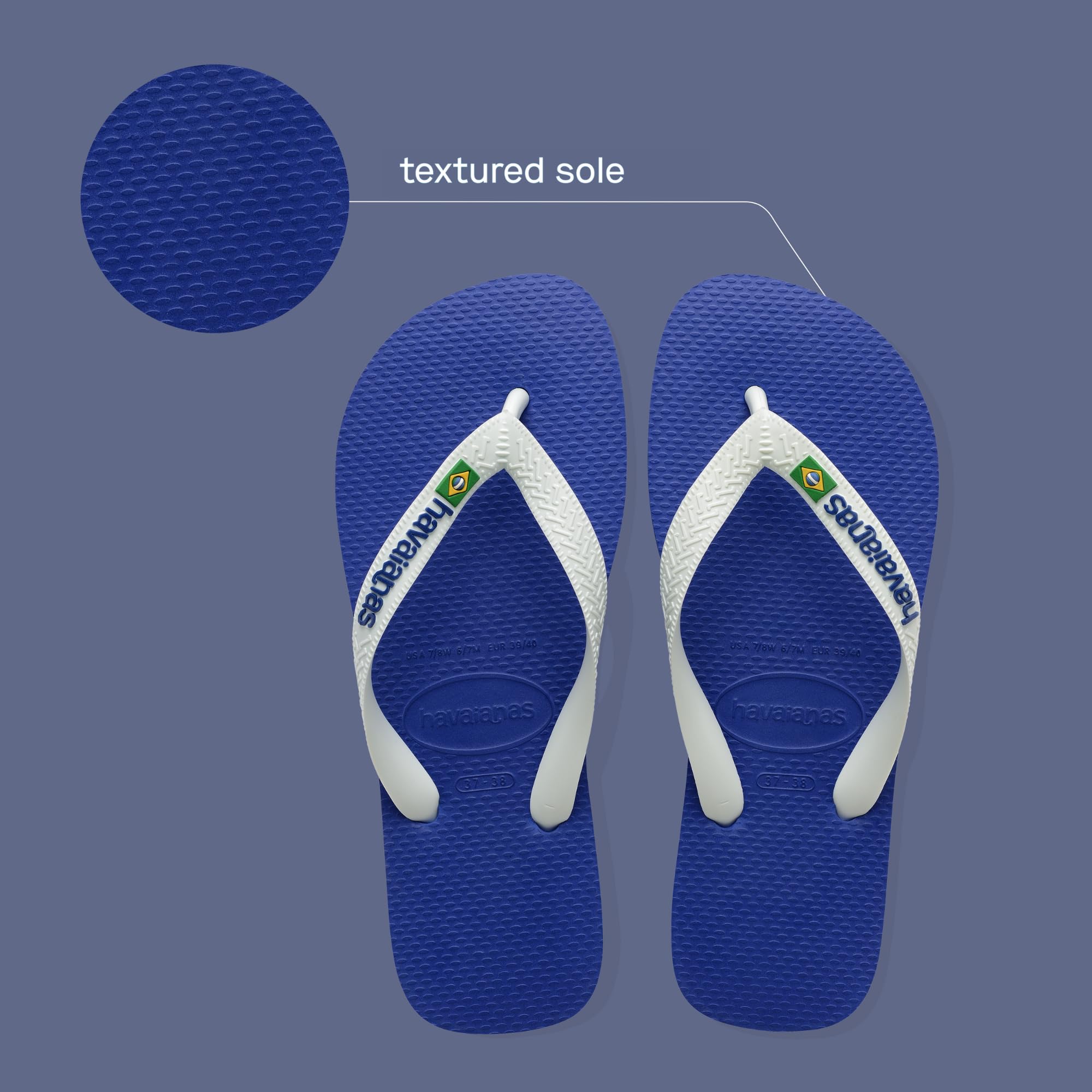 Havaianas Unisex's Top Brasil Logo Flip-Flop