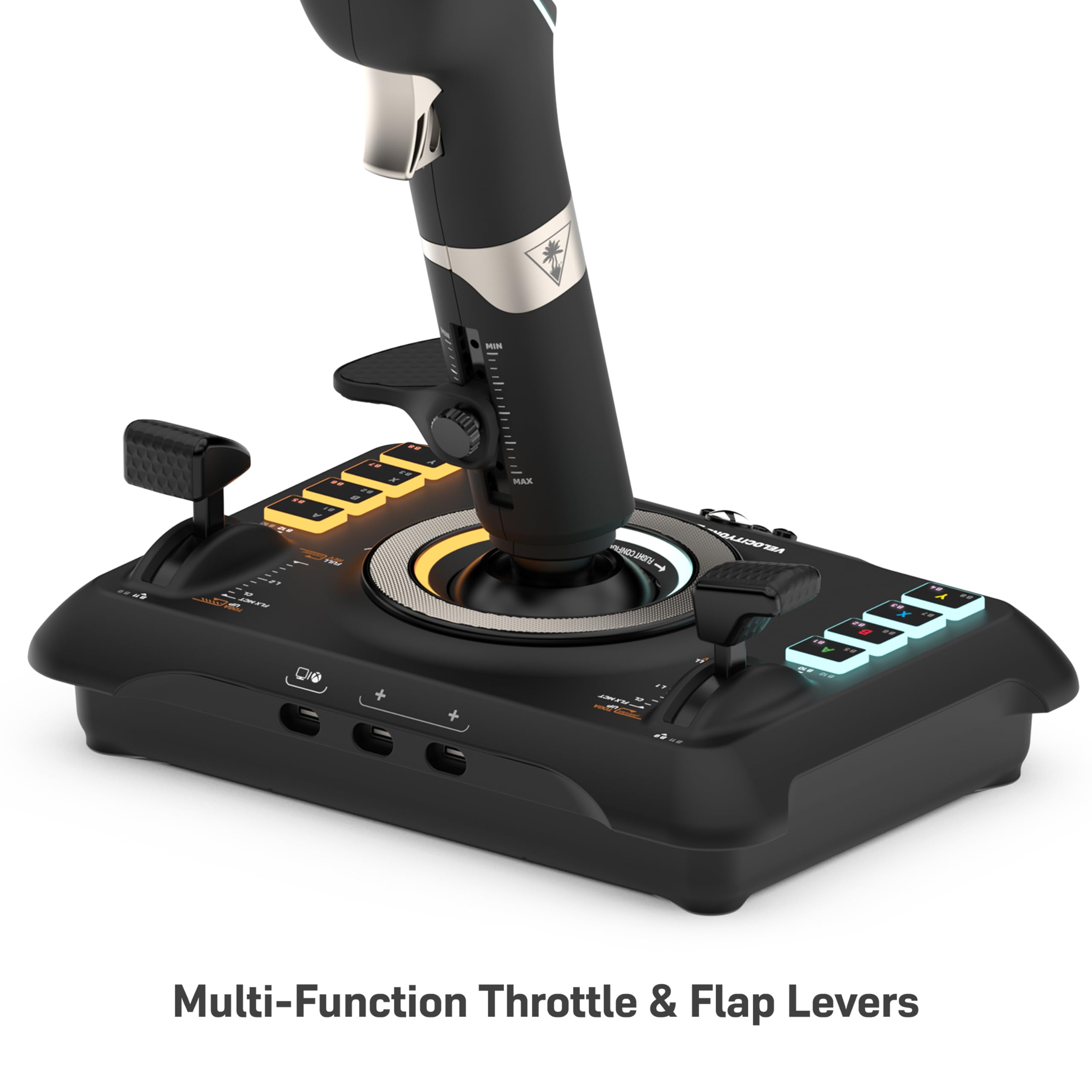 Turtle Beach VelocityOne Flightdeck - Universal HOTAS Simulation Joystick & Throttle with Touch Display, Stick Mounted HUD and Contactless Sensors for Air and Space Combat on Windows 10 & 11
