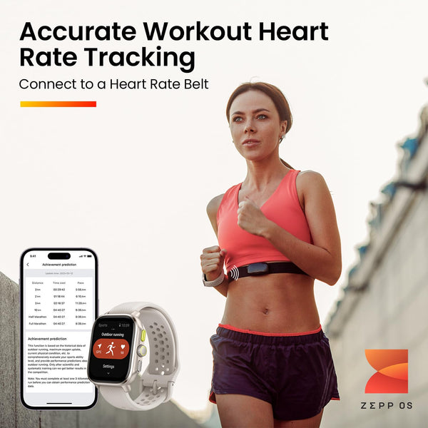 Amazfit Cheetah Smart Watch with Dual-Band GPS, Route Navigation & Offline Maps, Training Template, Heart Rate Monitor, Alexa-Built In