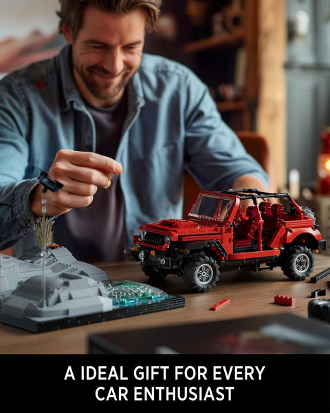 Nifeliz Wrange Pick-up car model building set, Unique Off-Road Car Building Toy for Adults, Display SUV Truck Model Set for Adult Gift Giving (1993 PCS, NF10281)