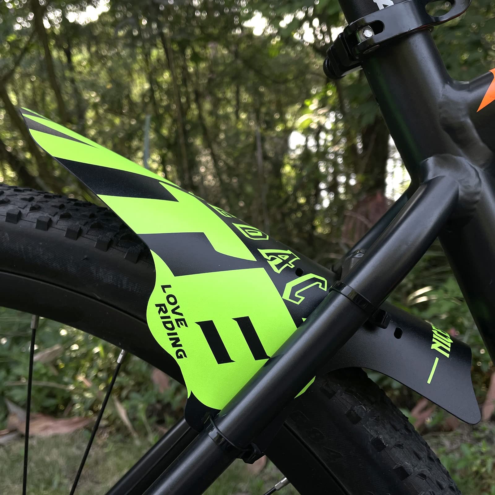 NICEDACK Mudguards Mountain Bike, 2 Pieces Mudguard Fit 20-29 Inch MTB Mudguard Front and Rear Compatible Bicycle Splash Guard