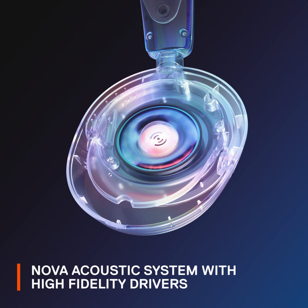 SteelSeries Arctis Nova 3 - USB-C Gaming Headset for PC, PS4, PS5 & Switch - RGB Lights - Hi-Fi Drivers - 360° Spatial Audio - AirWeave Memory Foam Earcups - Super Lightweight - ClearCast Gen 2 Mic
