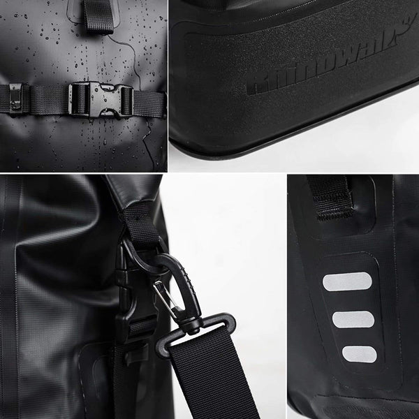 Rhinowalk Bike Bag Waterproof Bicycle Pannier Rear Seat Bag for Cycling Bicycling Traveling Riding, Black