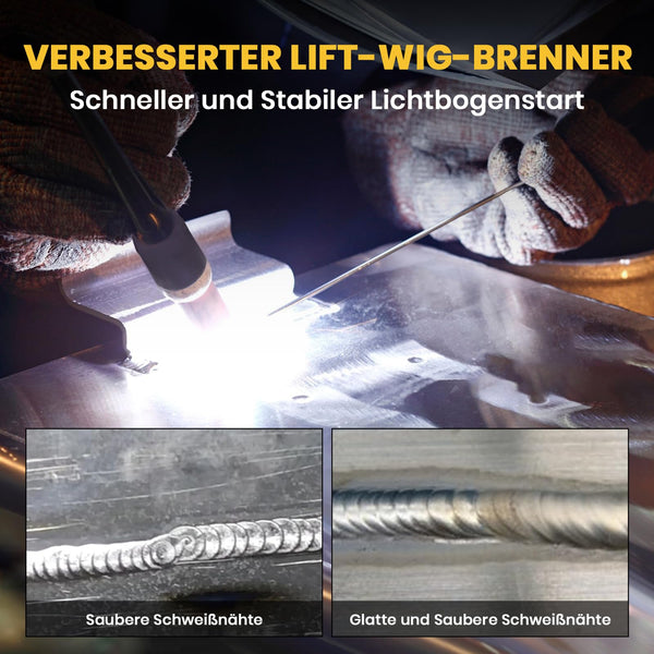 SSIMDER Tig Welder TIG-200 220V TIG MMA 2 in 1 Welding Machine Stick Arc Welding DC IGBT Inverter Welder Machine for Metal Fabrication/Automotive/DIY/Workshops,Best for Beginner