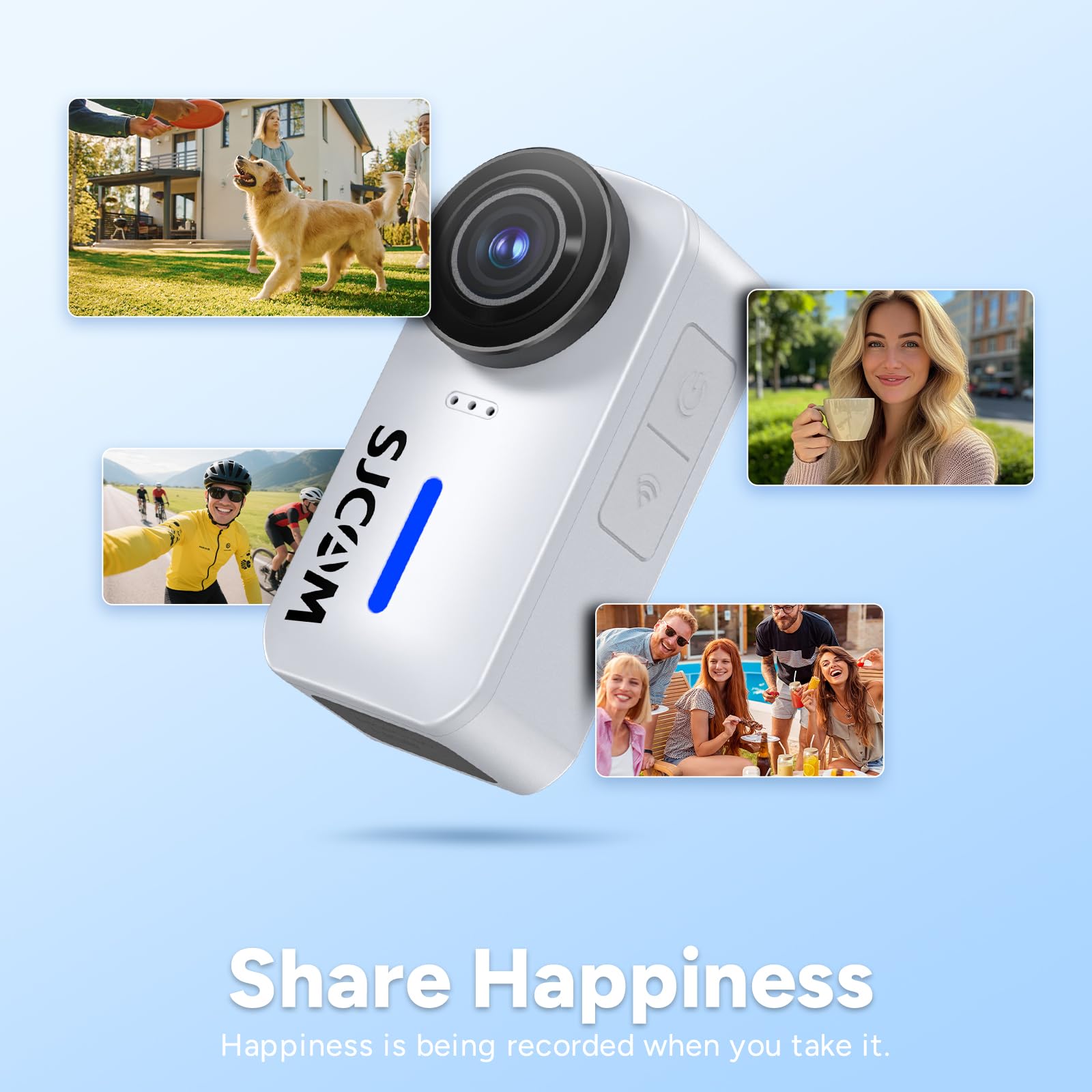 SJCAM C110 Magnetic Mini Body Camera,4K 200min | 64GB Card Bodycam with Audio & Video Recording, EIS Stabilisation,8x Zoom,30M Waterproof Pocket Action Cam WIFI Vlogging Camera,f/2.0 POV Cam,Black