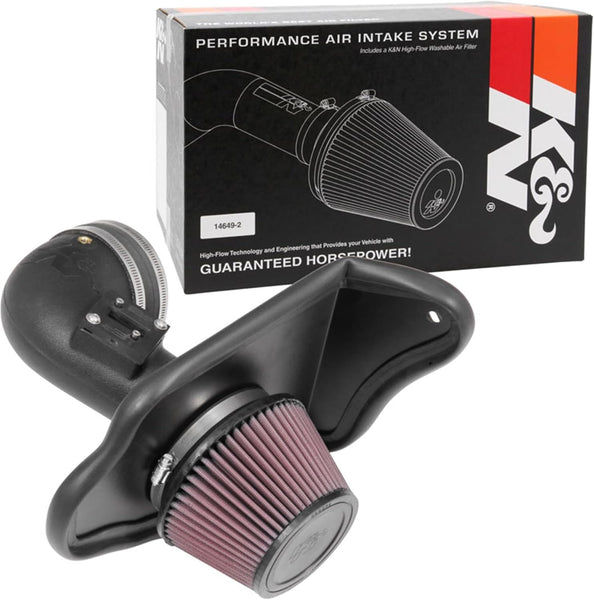 K&N Cold Air Intake Kit: High Performance, Increase Horsepower: Compatible with 2016-2019 CADILLAC (ATS)63-3100