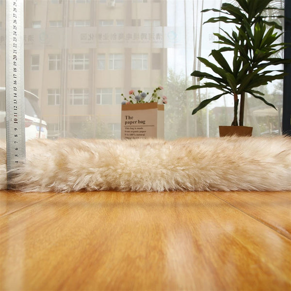 Altlue Genuine Sheepskin Rug - Natural Full Sheepskin Throw (70x100cm)