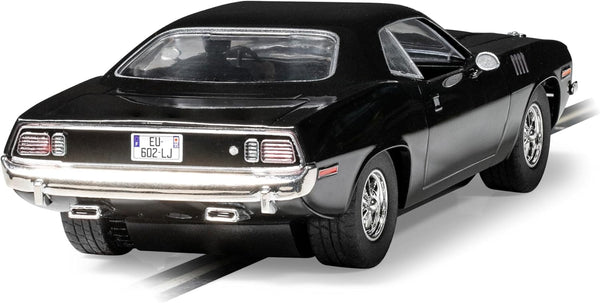 Scalextric Cars - C4595 John Wick Plymouth Barracuda, John Wick Chapter 4 - Toy Slot Car for use with Race Tracks and Set - Gift Ideas for Kids and Adults, Scalextric Accessories
