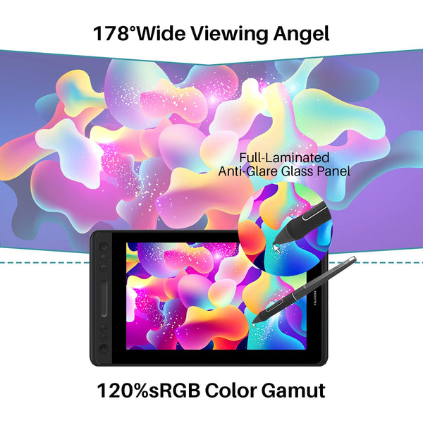 HUION Kamvas Pro 16(4K) UHD Graphic Tablet with Screen, 15.6-inch Monitor Full-Laminated Anti-Glare, Tilt Function 8192 Battery-Free Stylus PW517 for PC, Mac, Android