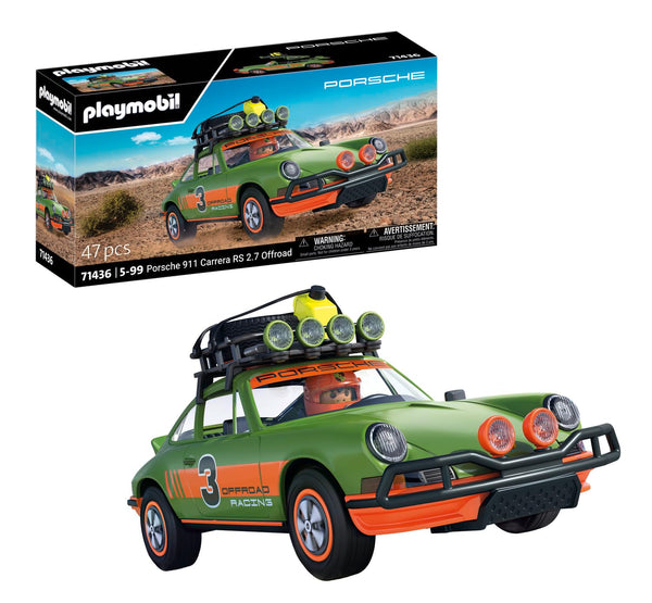 Playmobil 71436 Porsche 911 Carrera RS 2.7 Off-Road Edition, thrilling rides through any terrain, with various functions, collectible car or play sets suitable for children ages 5+