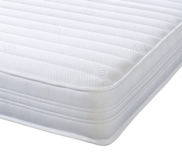 Extreme Comfort Sirocco Airflow White 18cms Deep Hybrid Spring & Memory Fibre Foam Mattress, 2ft6 Small Shorty Single (2ft6 x 5ft9, 75cm x 175cm)
