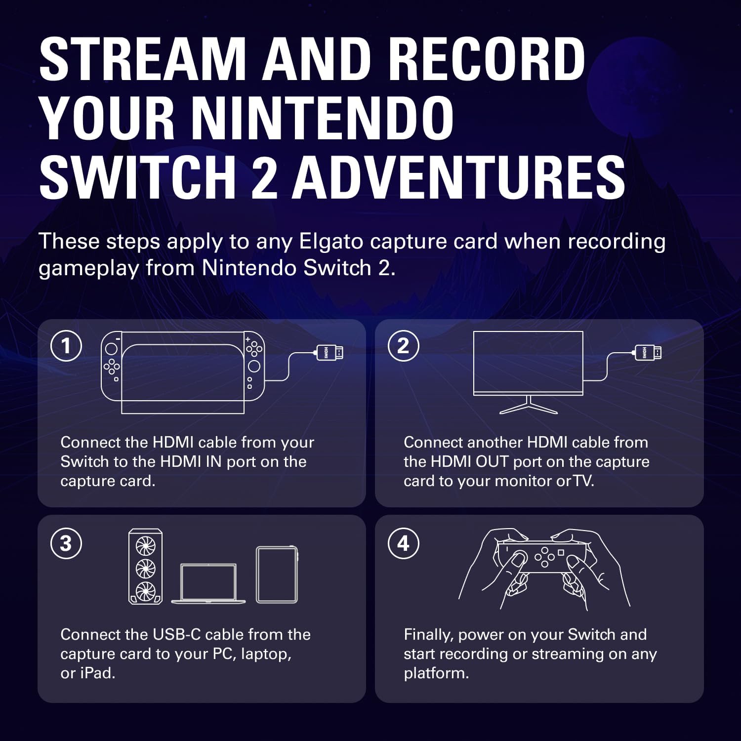Elgato 4K X – Capture Up to 4K144 with Ultra-Low Latency on PS5|Pro, Xbox Series X|S, Nintendo Switch 2, OBS and More, HDMI 2.1, VRR, HDR10, USB 3.2 Gen 2, for Streaming & Recording, PC|Mac|iPad