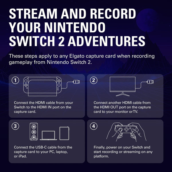 Elgato 4K X – Capture Up to 4K144 with Ultra-Low Latency on PS5|Pro, Xbox Series X|S, Nintendo Switch 2, OBS and More, HDMI 2.1, VRR, HDR10, USB 3.2 Gen 2, for Streaming & Recording, PC|Mac|iPad