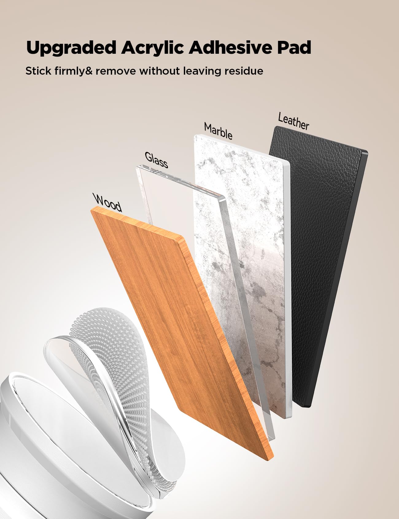 JOYROOM 6 Pack Cable Tidy Clips Cord Organiser Magnetic Cable Management Self Adhesive Wire Holder for Desk, Nightstand, Charging Cables, HDMI, USB, Audio Cable, Office, Home, White