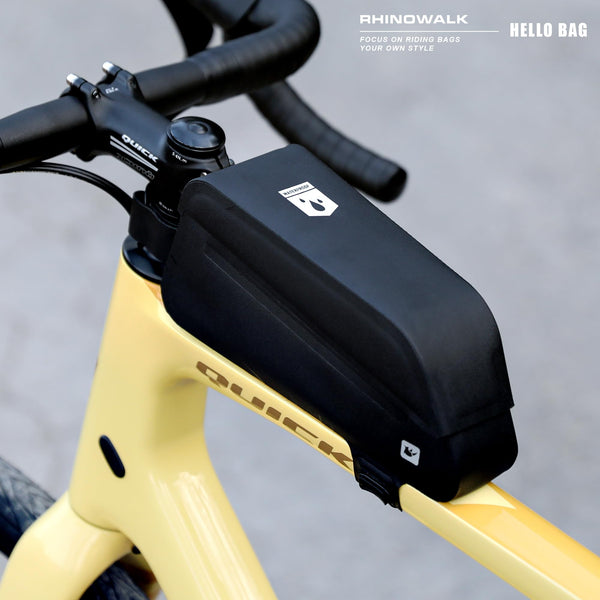 Rhinowalk Bike Top Tube Bag Bike Frame Bag Fully Waterproof and Stable Bicycle Frame Bag Bicycle Bag Professional Cycling Accessories for Mountain