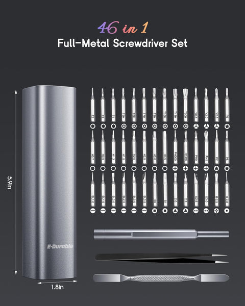 E·Durable 4pcs VDE Screwdriver Set, Magnetic Insulated Screwdriver Set to 1000v, Multifunctional Tool Kit Chrome Vanadium Screwdrivers TPR Handle for Home and Professional Use, Red