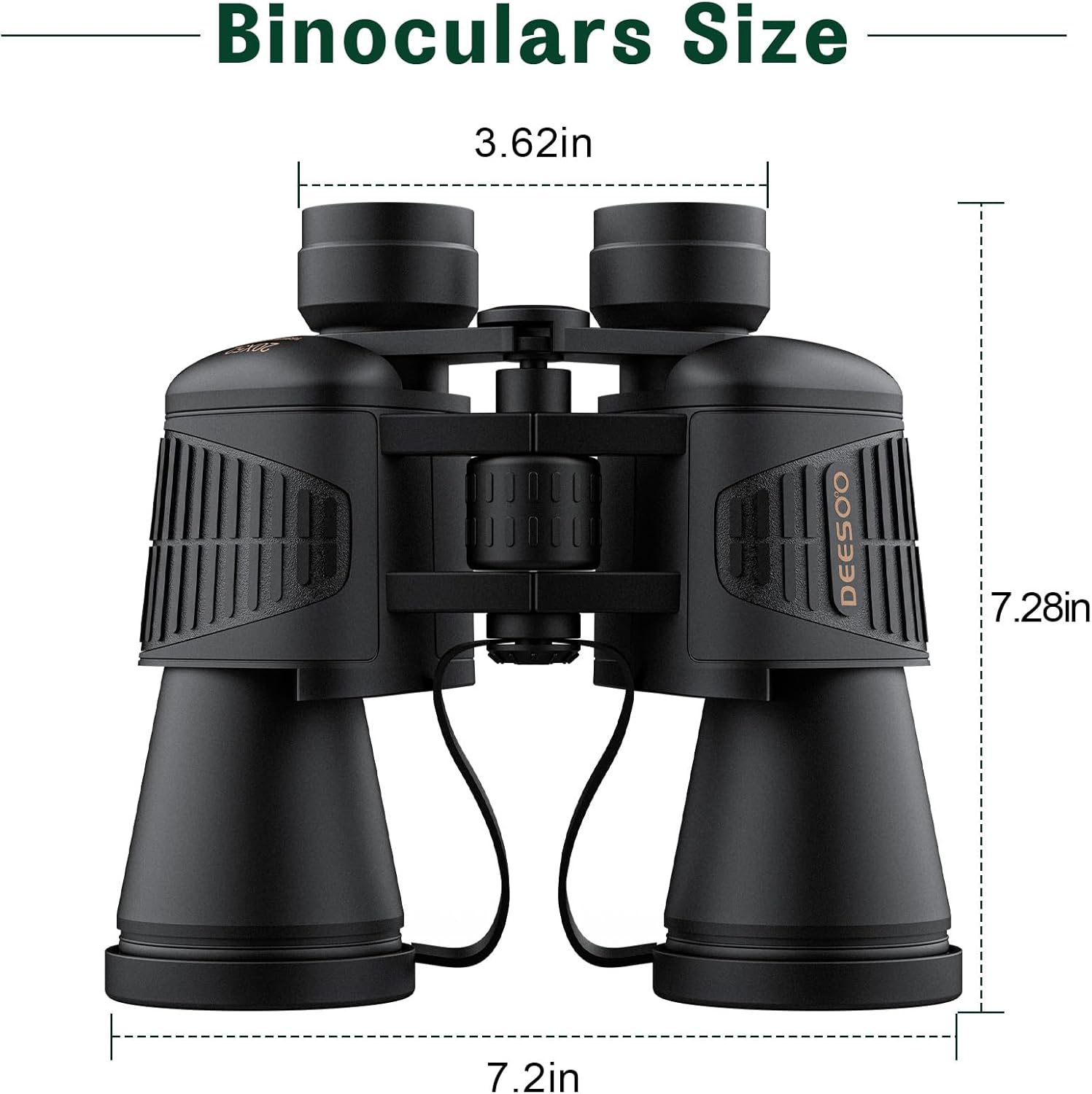 Deesoo 20x52 Binoculars for Adults High Powered - HD Large View Binoculars with Low Light Vision - Professional Binocular for Bird Watching Hunting Travel Cruise Outdoor Sports with Carrying Bag