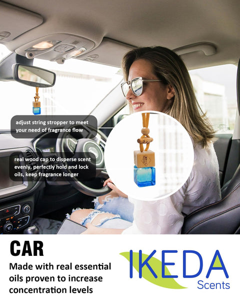 Car Air Fresheners for Men | Air Fresheners with Odour Eliminator Technology | Long Lasting Fragrance Car Accessories for Men | Strong Scents Perfume Diffusers (10ml Dark Night)