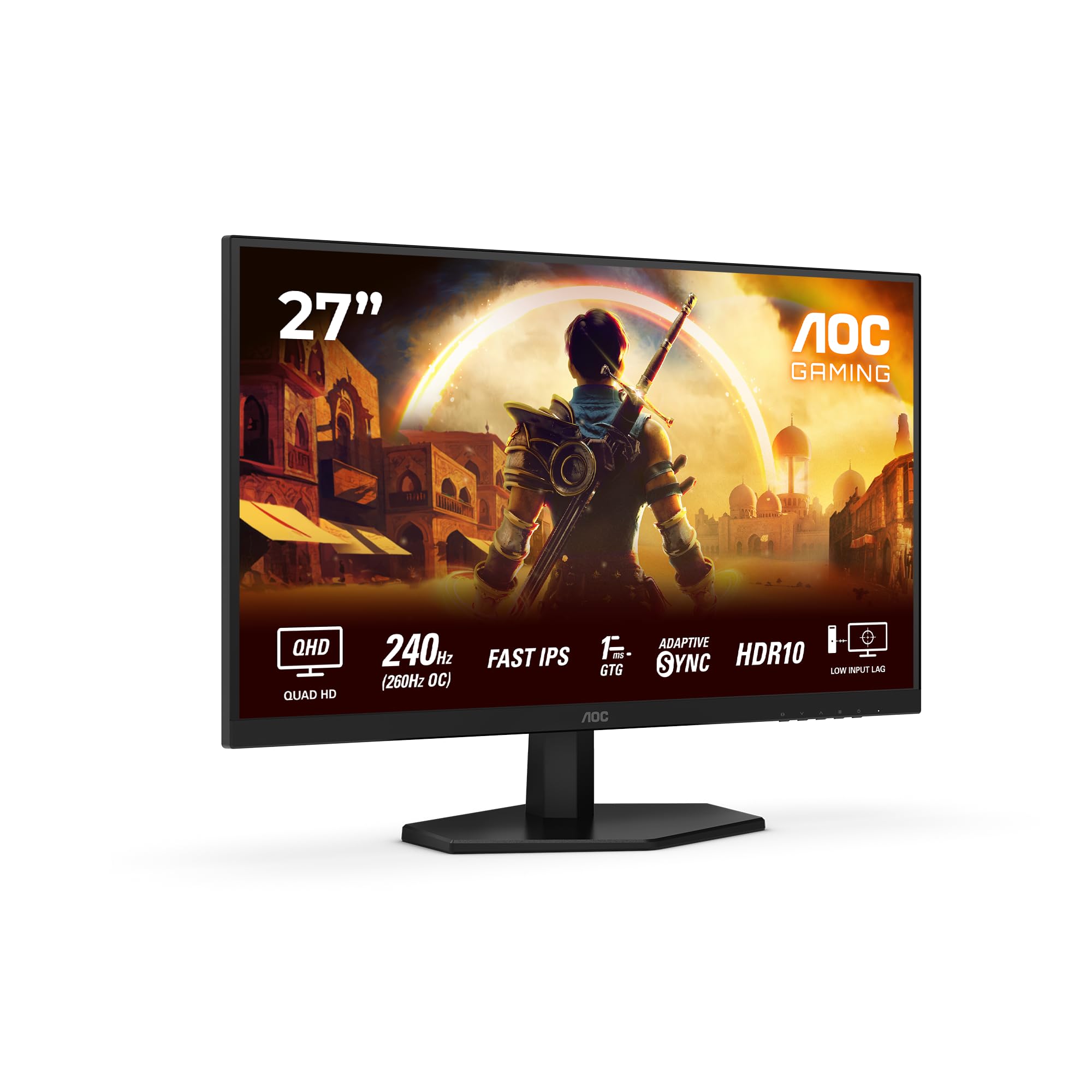AOC Gaming 25G3ZM/BK - 24.5" 240Hz FHD Monitor, 0.5ms MPRT, FreeSync Premium (1920x1080, HDMI 2.0 x 2, DisplayPort 1.2 x 1, Headphone out (3.5mm)) black/red