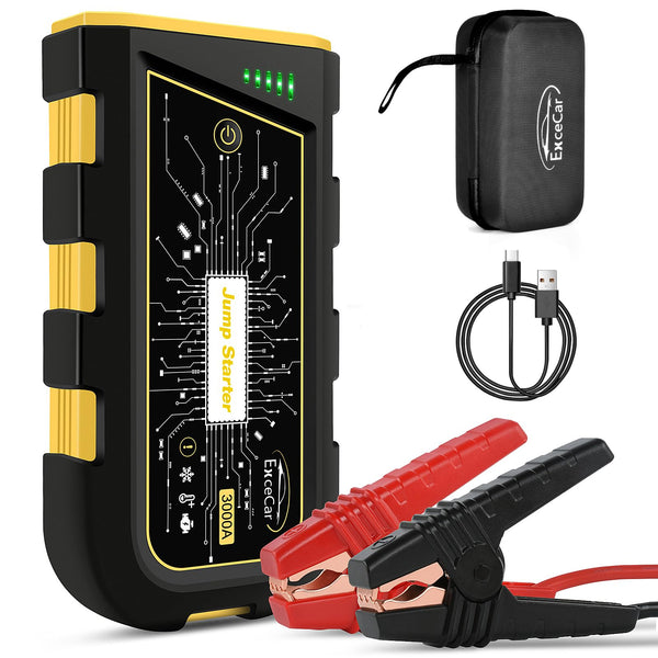 lifBetter 3500A Portable Jump Starter Power Pack, 12V Car Battery Booster Jump Starter Power Pack(Up to 10.0L Petrol and 6.5L Diesel Engines) with LCD Screen, 3 modes LED Flashlight (3500A)
