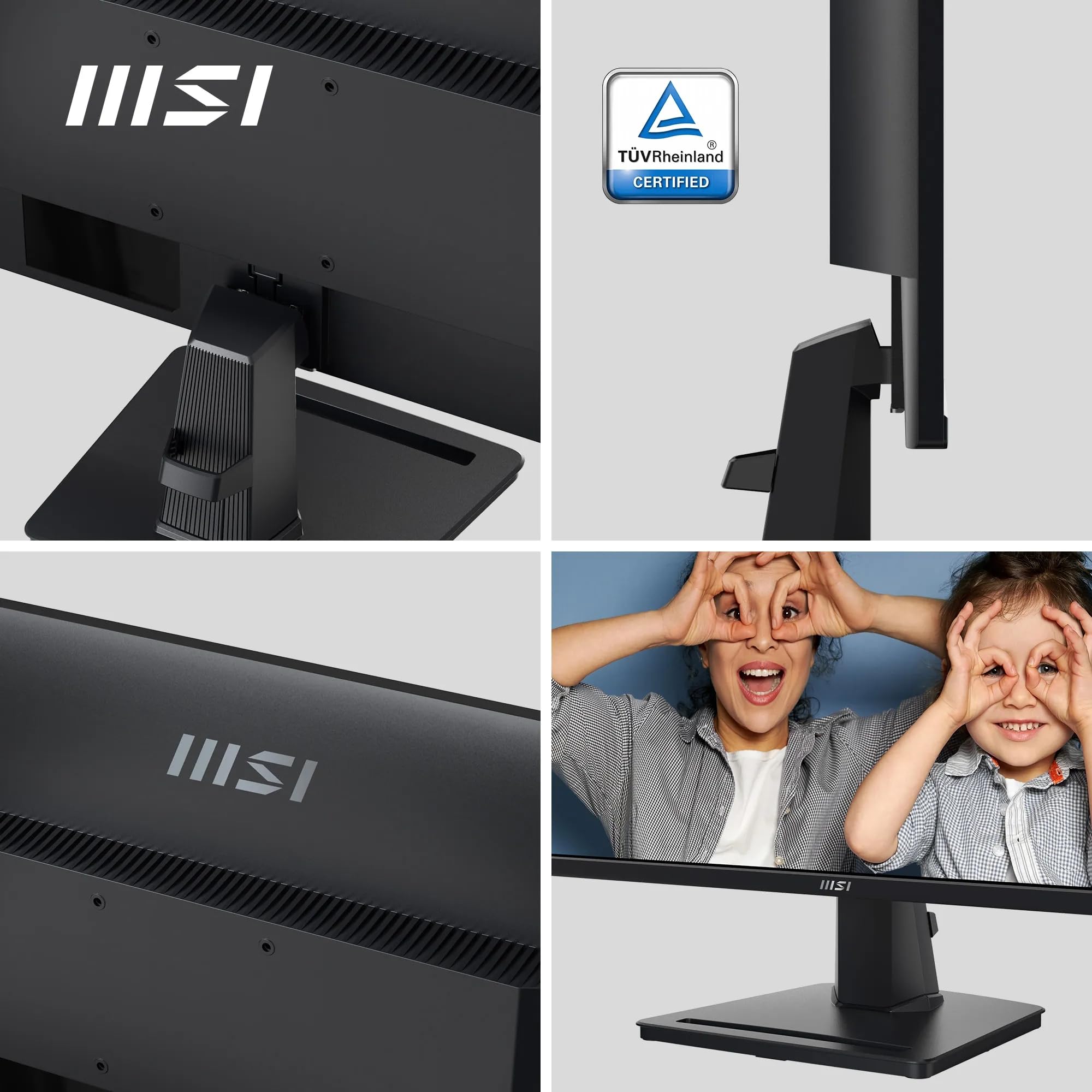 MSI PRO MP251 24.5 Inch Full HD Office Monitor - 1920 x 1080 IPS Panel, 100 Hz, Eye-Friendly Screen, Built-in Speakers, Tilt-Adjustable - HDMI 1.4b, D-Sub (VGA)