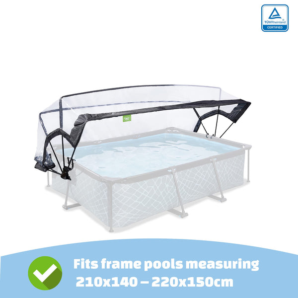 Pool Dome 10x6.6ft - Universal for Rectangular Pools - Keeps Water Warm and Clean - Protects Against Wind and Debris - Excellent Customer Service - Suitable for EXIT and Other Frame Pools
