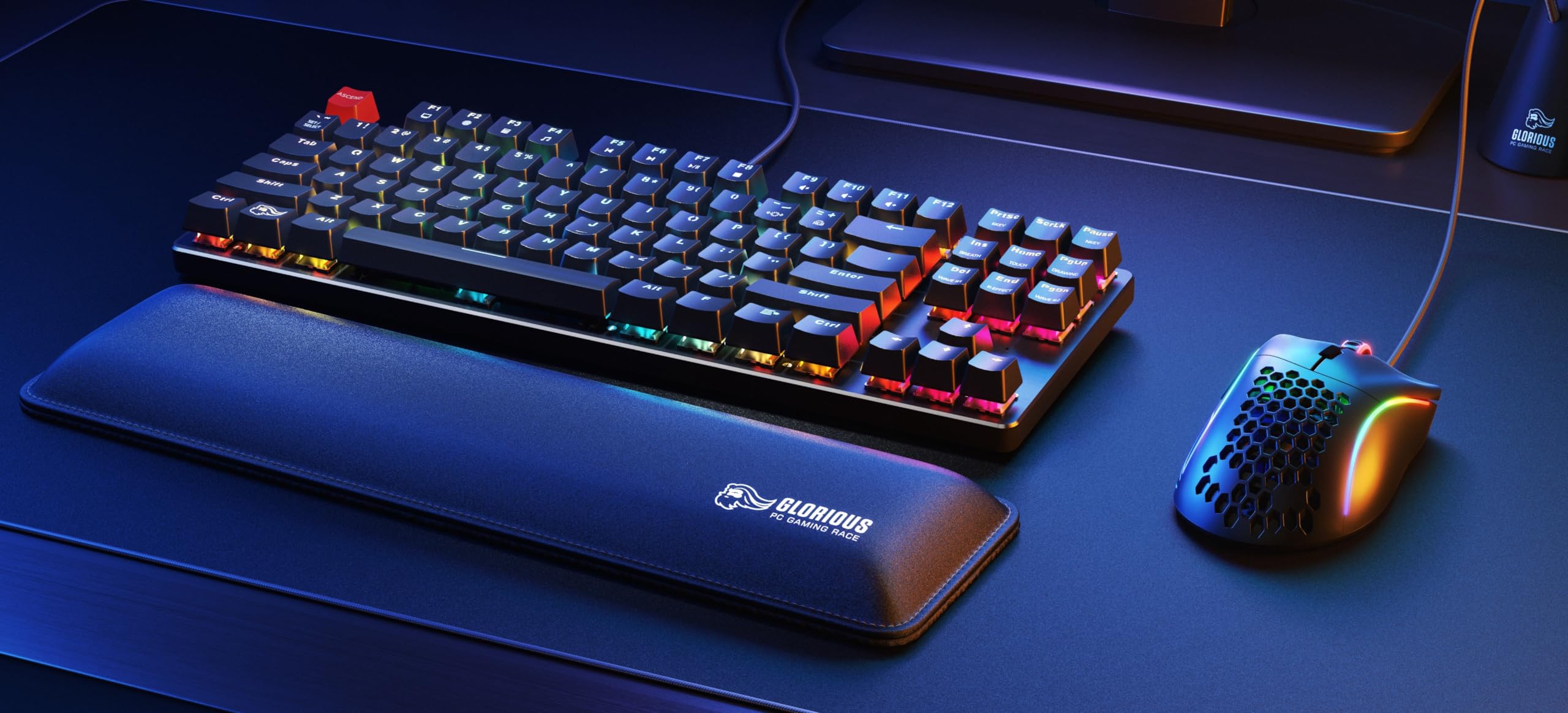 Glorious Gaming GMMK Compact 60%, Barebones (Frame Only) - Mechanical Gaming Keyboard, Per Key RGB, Hotswap & Customisable, International/ISO Layout - Black