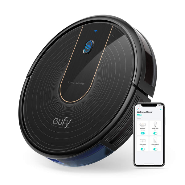 eufy Robot Vacuum C10 with Self Empty Station, 4,000Pa, 2.85-Inch Ultra-Slim Body, Up to 60 Days of Hands Free Cleaning,Carpet Cleaning, Edge Expansion Brush, Quiet, Point Laser Navigation