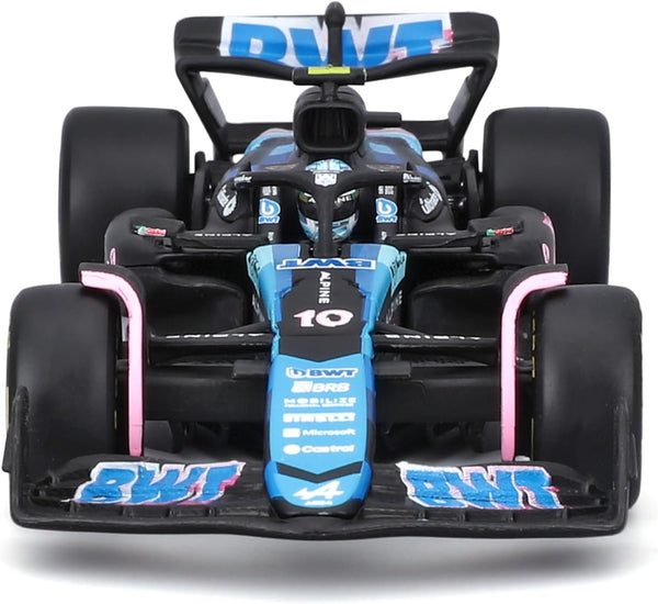 Bburago 1:43 2024 Race BWT Alpine F1 Team A524 with Helmet Gasly #10