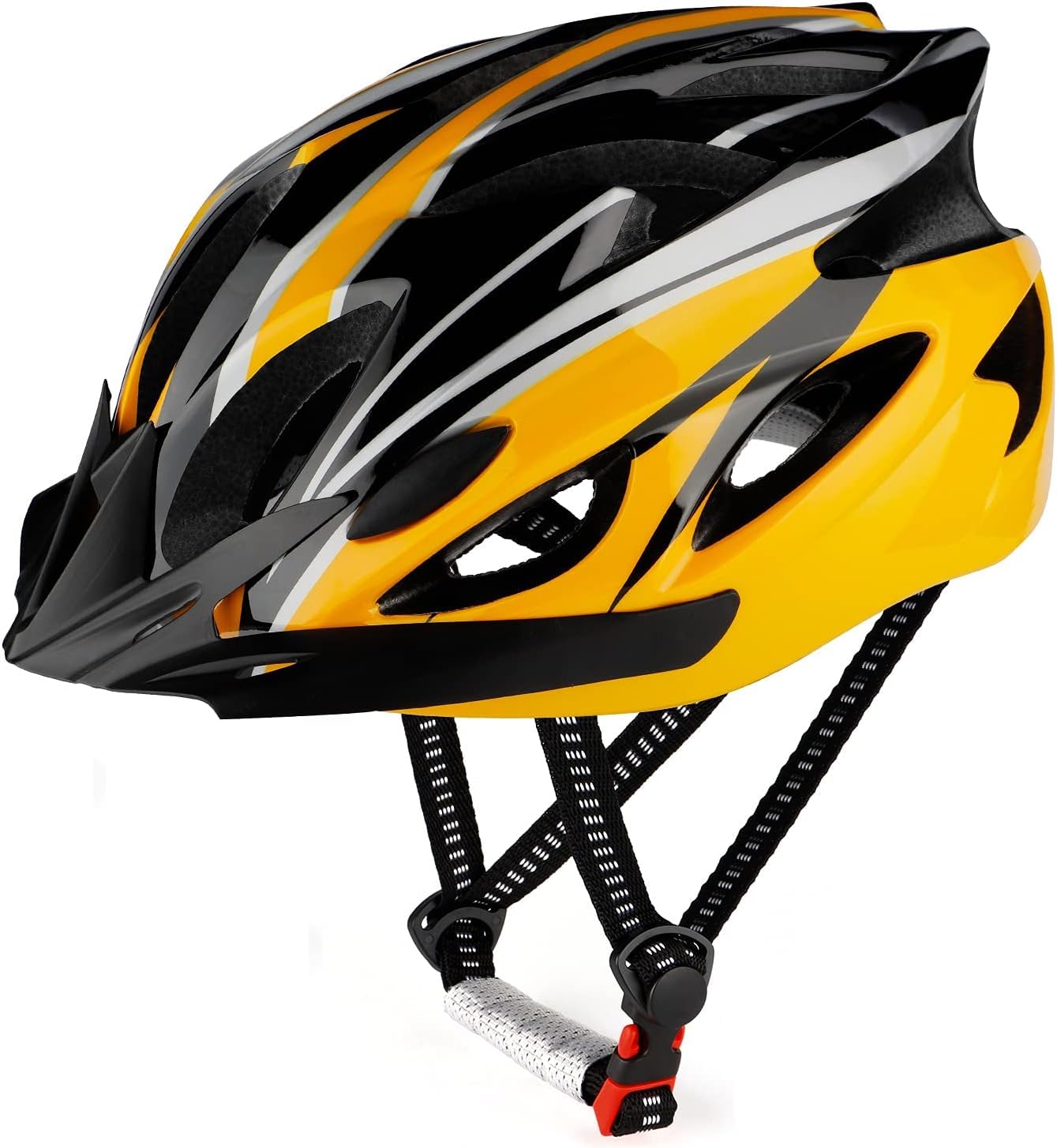 RaMokey Cycle Helmet, Lightweight Bicycle Helmet, Adjustable Mountain & Road Bike Helmets for Adults, 18 Vents with Adjustable Strap & Detachable Visor for Mens Womens(Head Sizes 58-62cm)