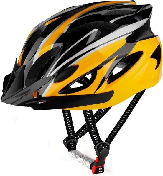 RaMokey Cycle Helmet, Lightweight Bicycle Helmet, Adjustable Mountain & Road Bike Helmets for Adults, 18 Vents with Adjustable Strap & Detachable Visor for Mens Womens(Head Sizes 58-62cm)